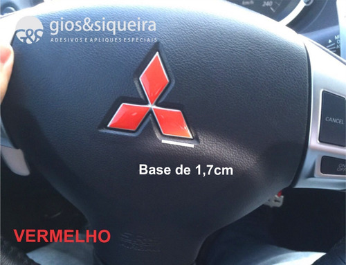 Aplique Adesivo Para Volante Mitsubishi L200 Triton