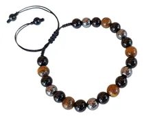 Comprar Pulsera Para Hombre Con Ojo De Tigre, Onix Y Acerina