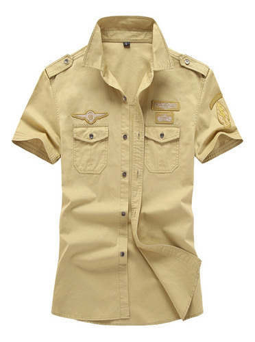 Ut Camisa De Manga Corta, Uniforme Militar De Piloto,