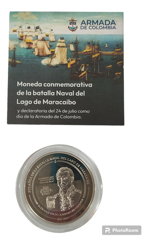 Moneda De 10.000 Pesos De La Batalla Naval 1823-2023