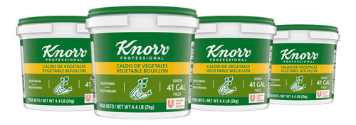 Knorr Caldo De Verduras Profesional, Caldo Vegetariano, 4.4 