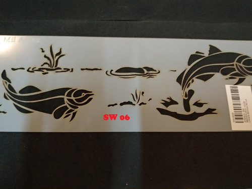 Stencils Decorativos Plantilla Sw 10 X 30cm. Reciclado-sw006