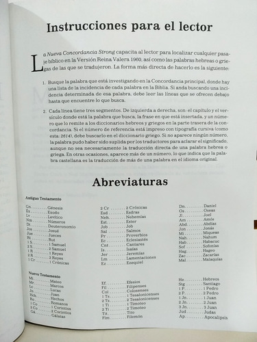 Imagen 6 de 10 de Concordancia Strong Exhaustiva De Biblia Dicc. Hebreo/griego