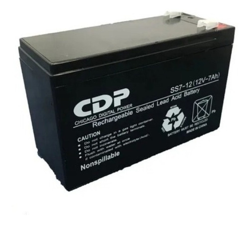 Imagen 2 de 6 de Bateria Pila 12v 7ah Recargable Para Ups Cdp Apc Cerco Moto
