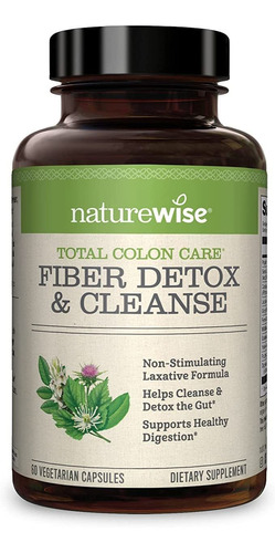 Naturewise Total Colon Care Fiber Cleanse Con Laxantes Herb