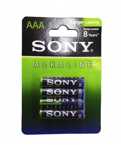 Pila Alcalina Sony Aaa Blue Am4l-b4d Am4 Lr03 1.5 X4
