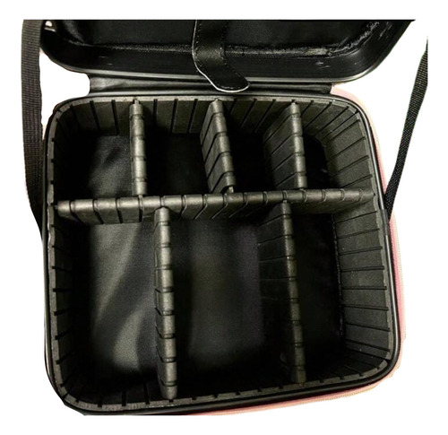 Estuche De Maquillaje Bolsa Cosmético Viaje Con Espejo Y Luz Color Multicolor