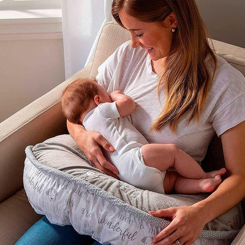 Imagen 5 de 6 de Boppy Almohada De Soporte Para Bebe Luxe, Cojín De Lactancia
