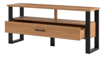Comprar Rack TV Up To 55 cm, estilo industrial, 1 cajón, color F41 Beans, negro y crema