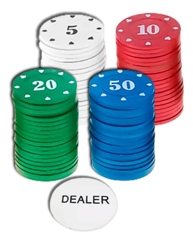 Fichas De Poker Profissional Enumeradas 100un