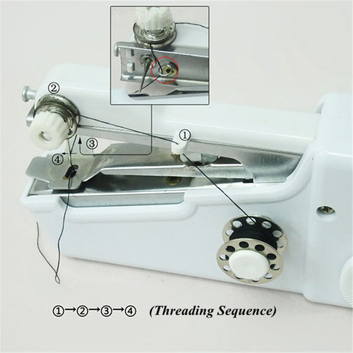 Portátil Hand Held Máquina De Costura Stitch Costurar Rápida