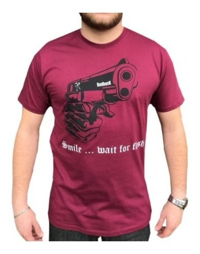 Camiseta Country Original Arma Sorriaespere Pelo Flash Vinho