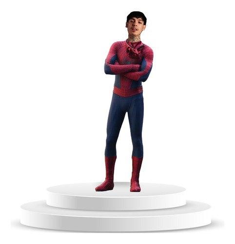 Figura De Coroplast De Natanael Cano Spiderman A Tamaño Real