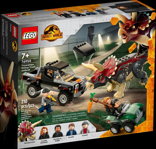 Lego 76950 Jurassic World Triceratops Pickup Truck Ambush 