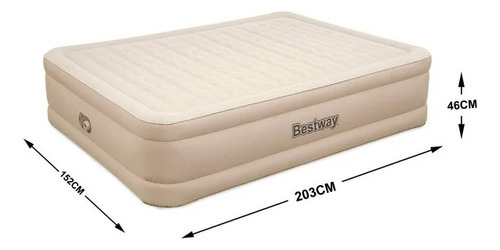 Colchón Inflable Bestway Queen Size Bomba Incluida