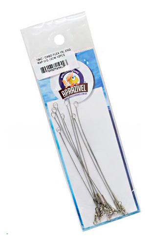 Cabo Flexível Com Snap Aprazível 15lbs (10cm) - 10 Peças