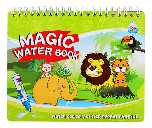 Libro De Pintura Al Agua H Magic, Garabato Educativo Reutili