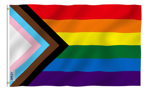 Bandera Del Orgullo Del Progreso De 3 X 5 Pies, Bandera Del