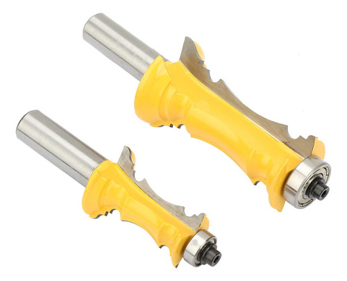 2 Brocas Para Enrutador De Moldura De Corona Vástago 1/2puLG