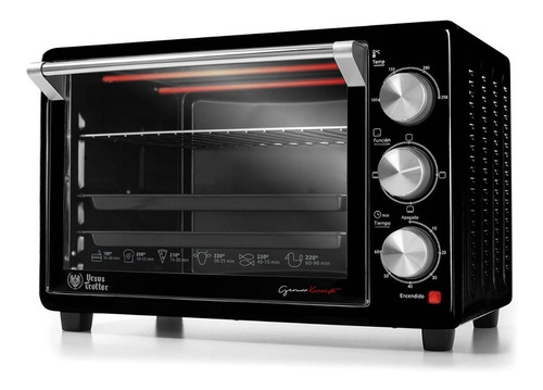 Imagen 1 de 2 de Horno de mesa eléctrico Ursus Trotter Elektro Backofen UT-BACKOFEN26 26L negro 220V