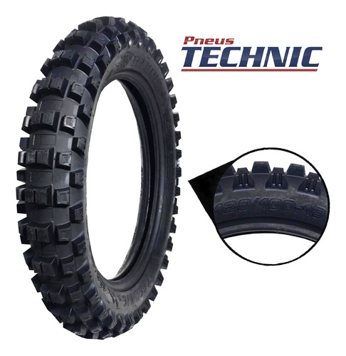 Pneu Technic Txc 120/100-18 Com Camara Honda Crf 250l