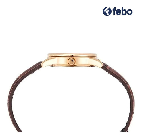 Reloj Pulsera Casio Analogico Correa Cuero Marron Ltp-v005gl Color De La Correa Acero