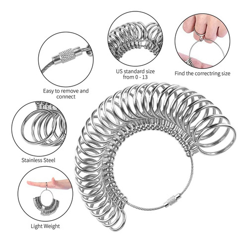 Herramienta Para Medir El Tamaño De Un Anillo, Varilla De Me