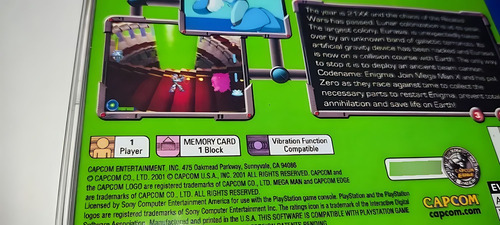 Megaman X5 Playstation Com Manual Midia Preta