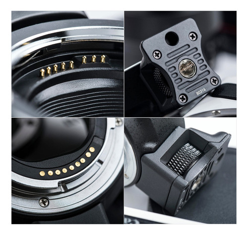 Adaptador De Montura De Lente Ef-eos M Con Enfoque Automátic