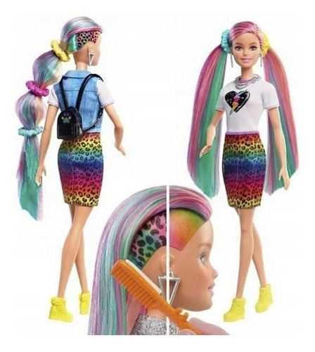 Muñeca Barbie Rainbow Leopard 30 cm Mattel Grn81