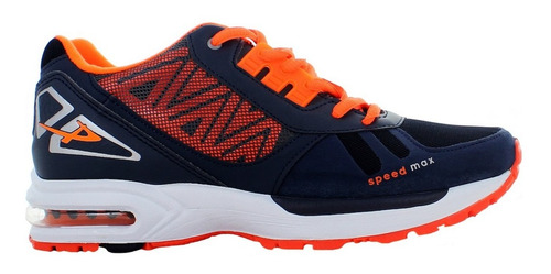 Imagen 2 de 6 de Pontiac Tenis Correr Marino/naranja/blanco Para Hombre 78771