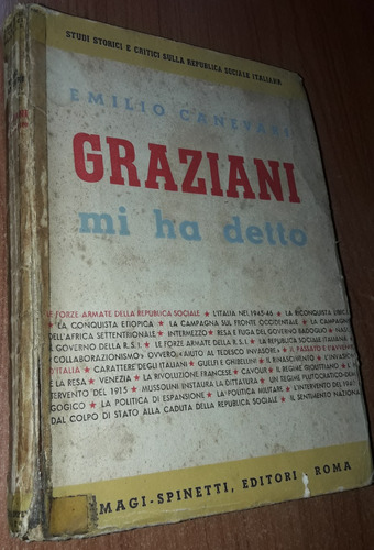 Graziani Mi Ha Detto   Emilio Canevari   Idioma Italiano