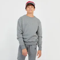 Comprar Buzo Niño Kevingston Relaxed Cuello Redondo Liso Gris