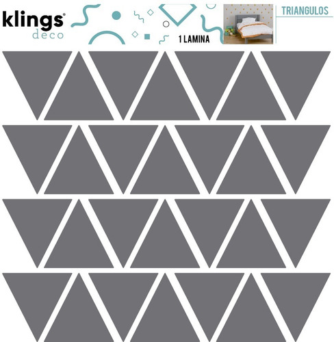 Imagen 3 de 6 de Vinilos Decorativos Trama Estrellas Círculos Triángulos