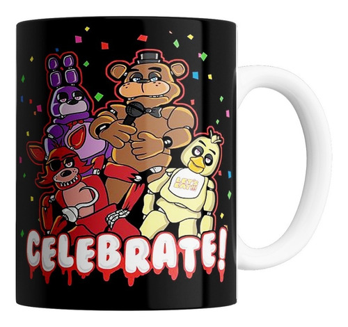 Taza De Cerámica - Five Nights At Freddy's (celebrate!)