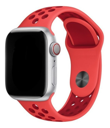 Pulseira Esportiva Para Apple Watch 38/40/41mm - Gym Red