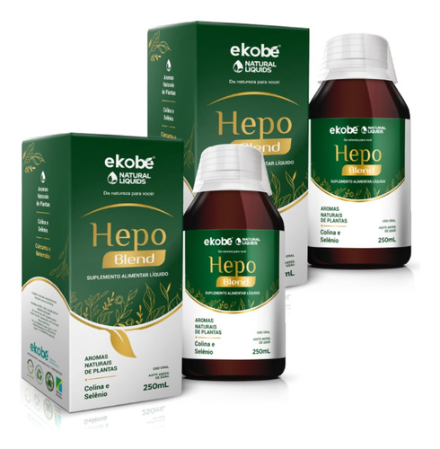 Kit 2x Hepo Blend (colina E Selênio) 250ml Ekobé