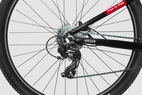Bicicleta Mtb Slp 100 Pro R29 Frenos A Disco Shimano Biplato Color Negro/Rojo Tamaño del cuadro L