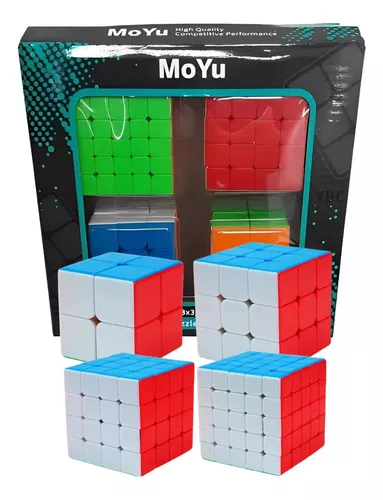 Kit Cubo Mágico Profissional MoYu 2x2 / 3x3 / 4x4 / 5x5 - Cubo ao Cubo - A  Sua Loja de Cubo Mágico Profissional