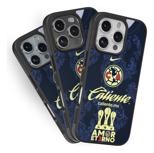Funda Club America Jersey Amor Eterno Tricampeon 16 Futbol Negro Iphone 8