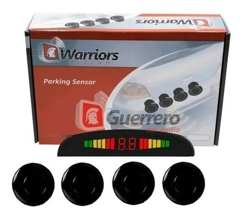 Sensores De Reversa Warriors Wd-068 Display Tipo Led Negros