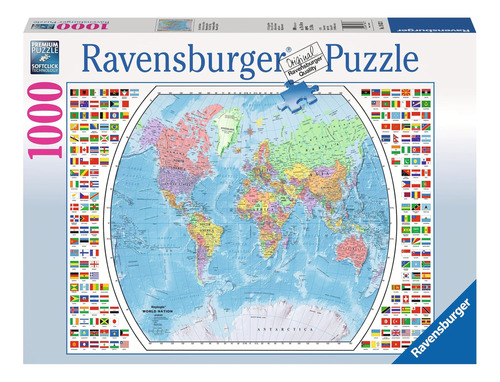 Ravensburger Mapa Del Mundo Político Rompecabezas De 1000 Pi