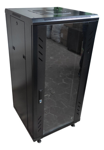 Gabinete Rack De 24u Con Puerta De Vidrio Metalnet