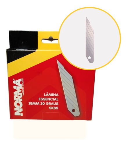 Lâmina Larga 30 Graus 18mm Kit Profissional Com 100 Peças