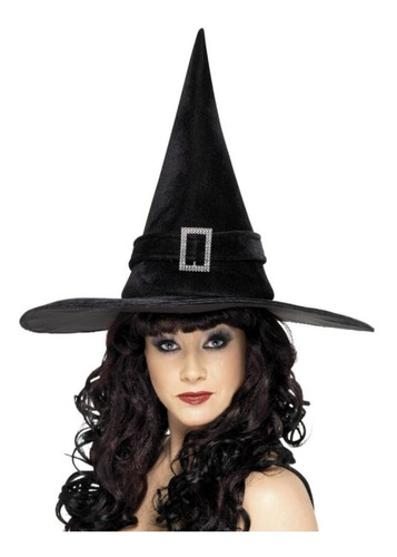 Party Store - Gorro Bruja Con Strass - Cotillon Halloween - 