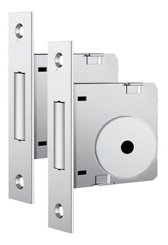 Imagem 4 de 5 de 2 X Trava Tetra Chave Auxiliar Inox Polido 11000 Ixp - Pado