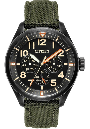 Imagen 1 de 7 de Citizen Chandler Green Military Bu2055-16e ........ Dcmstore