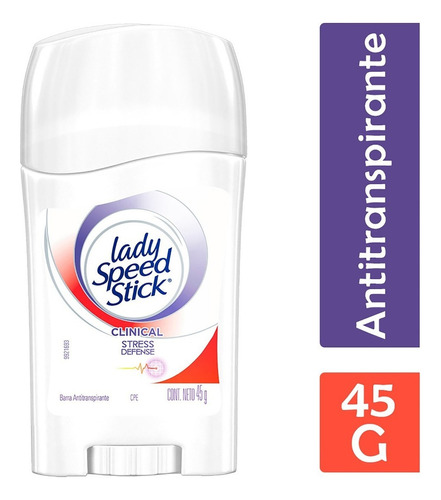 Antitranspirante Lady Speed Stick Clinical Stress Defense Fragancia Aloe vera