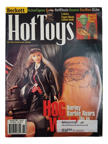 Revista Hot Toys Noviembre 1998 Barbie Harley Abierto