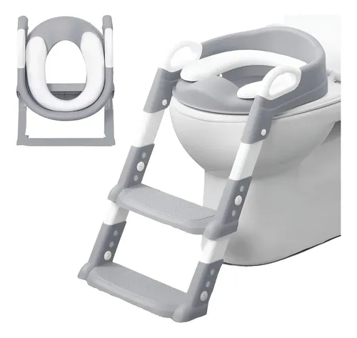 Assento Redutor Infantil Escada para Vaso Sanitário Troninho Cor Cinza Lisa — R$ 74,99 em Mercado Livre, 49% OFF